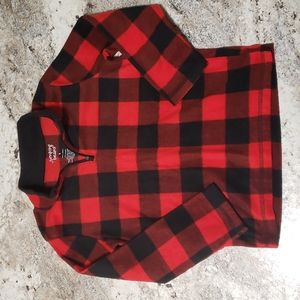 Boy's Size 6 Jumping Beans Quarter Zip Plaid Check Pullover